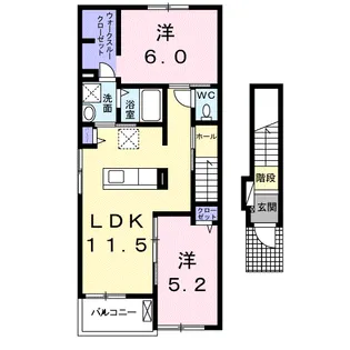 スローライフ K Ⅲ【2階】の間取り