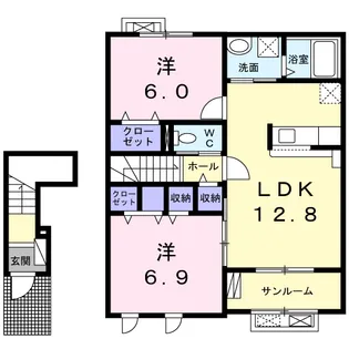 レグルス【2階】の間取り