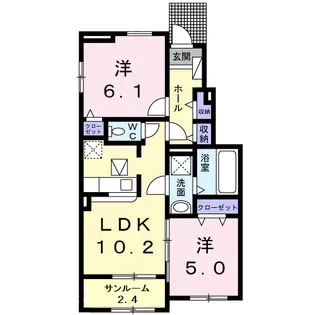 ARKADIA Ⅱ【1階】の間取り