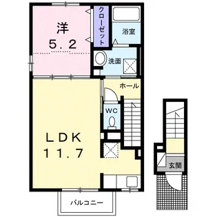 BOSCATO E.Ⅰ【2階】の間取り