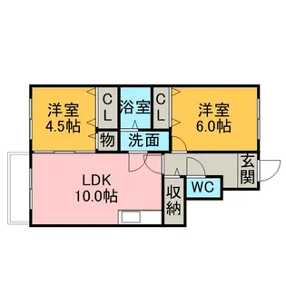 リベルテII【1階】の間取り