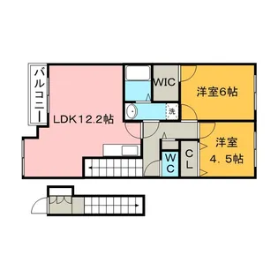 リベルテII【2階】の間取り