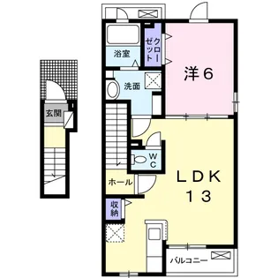 メゾン ルアナ【2階】の間取り