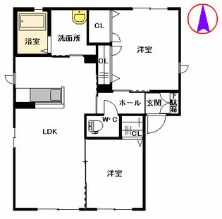 サンハイム本郷【1階】の間取り