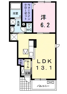 アイアムア B【1階】の間取り