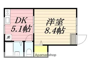 福岡県久留米市田主丸町石垣【アパート】の間取り