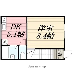 福岡県久留米市田主丸町石垣【アパート】の間取り