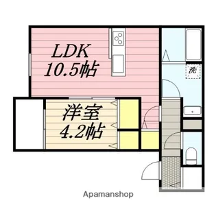 福岡県朝倉市菩提寺【アパート】の間取り