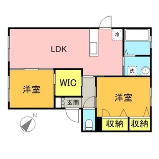 ファームタウン広楽園 A棟【2階】の間取り