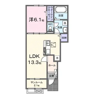 GENTLY SHINE Ⅱ【1階】の間取り