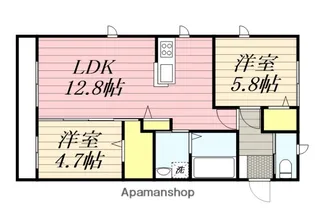 FILO【104号室】の間取り