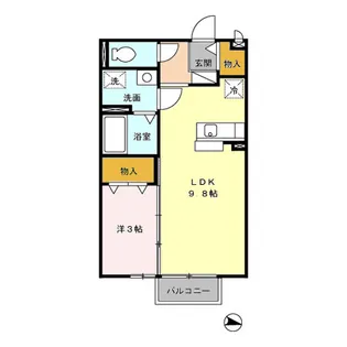 アルマンド上峰【2階】の間取り
