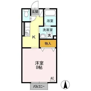 ロイヤルパーク蔵上【1階】の間取り