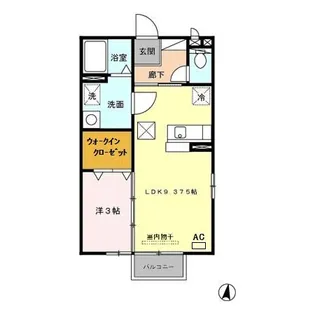 エレゼタウンⅡ【1階】の間取り