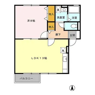 コンフォール布津原【2階】の間取り