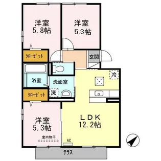 ファミールSHOW【1階】の間取り