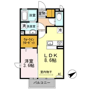 ラーン・サバーイⅡ【2階】の間取り