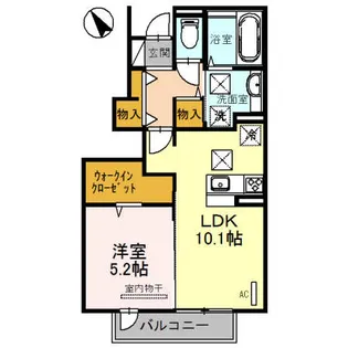 メゾン セソア【103号室】の間取り