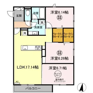 ロイヤルグレース【2階】の間取り