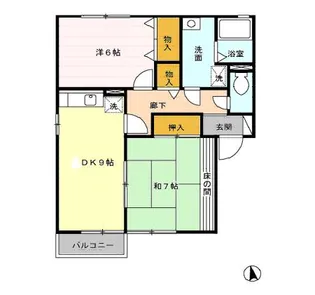 メゾンパークス C棟【2階】の間取り