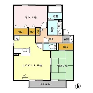 ヴェル・プロフォーン C棟【2階】の間取り