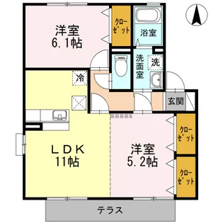 アネックスMⅡ C棟【1階】の間取り