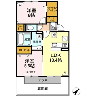 アイリス【1階】の間取り