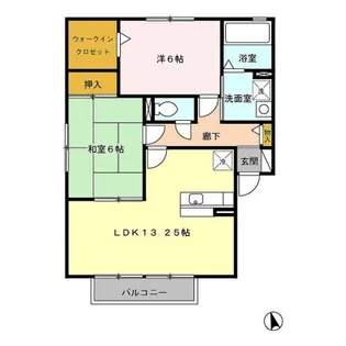 グレイスガーデン B棟【2階】の間取り