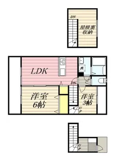 福岡県三井郡大刀洗町大字甲条【アパート】の間取り