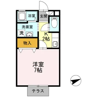 コーポアドヴァンスト【101号室】の間取り