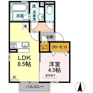 サングレイス【2階】の間取り