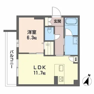 佐賀県鳥栖市蔵上1丁目【マンション】の間取り