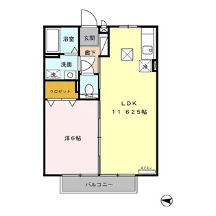 アビタシオン【1階】の間取り