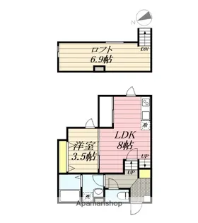 佐賀県鳥栖市元町【アパート】の間取り
