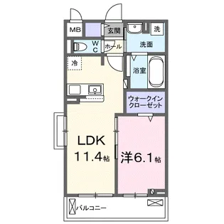 セイバリーレジデンス【2階】の間取り
