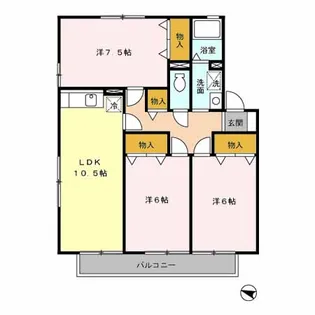 ハル・ハイム【2階】の間取り