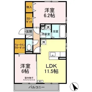 ハピーハイツ ATOM【3階】の間取り