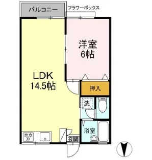 Mコーポ【2階】の間取り