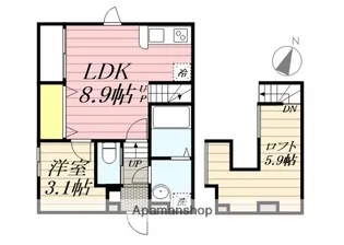 佐賀県鳥栖市儀徳町【アパート】の間取り