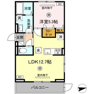 ロイヤルタウン田代外町【1階】の間取り