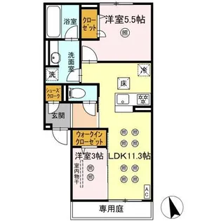 NEW LIFE大保【1階】の間取り