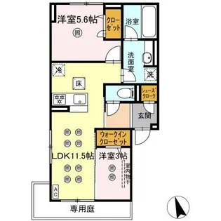 NEW LIFE大保【1階】の間取り