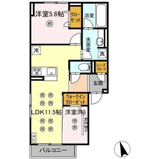 NEW LIFE大保【2階】の間取り