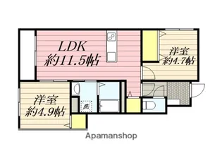 三沢AP【101号室】の間取り