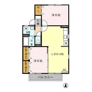 エクセラン・エール A棟【2階】の間取り