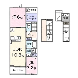 メゾンドヴィラⅠ【3階】の間取り