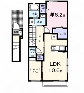 ミルキー ウェイ 参番館【2階】の間取り