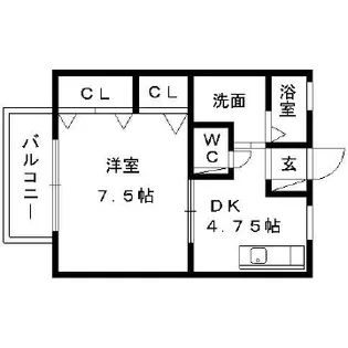コーポアドヴァンスト【2階】の間取り