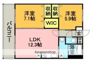 北野ガーデンコート【3階】の間取り
