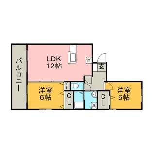 グリーンパーク・シャンテ【303号室】の間取り